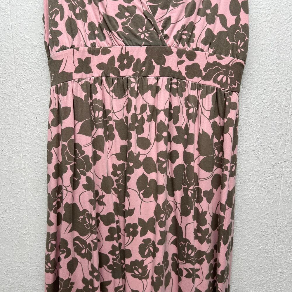 Garnet Hill Floral Babydoll Midi Dress Womens Large Stretch Fairy Cottagecore - Picture 5 of 15
